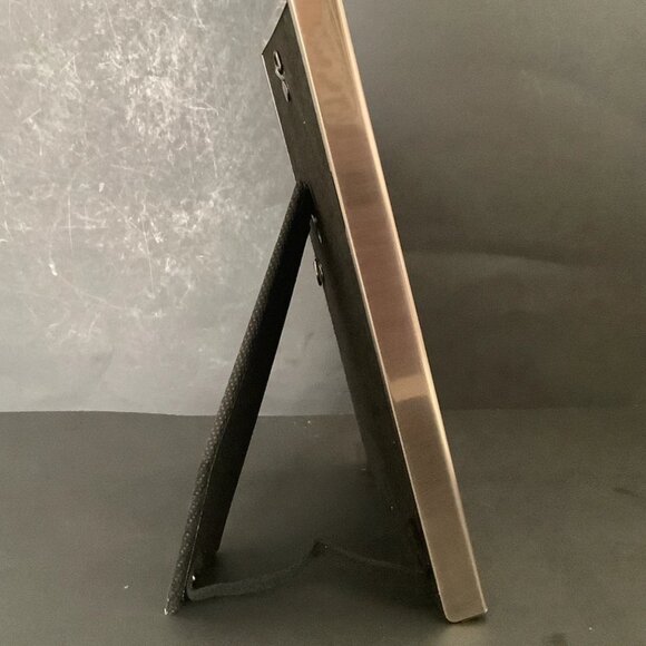 PICTURE FRAME With Bouquet Flowers Pewter Frame Purple Silver Flowers 5x7 - Picture 4 of 5